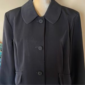 VINTAGE ANNE KLEIN PETER PAN COLLAR RAIN/TRENCH COAT SIZE SMALL
